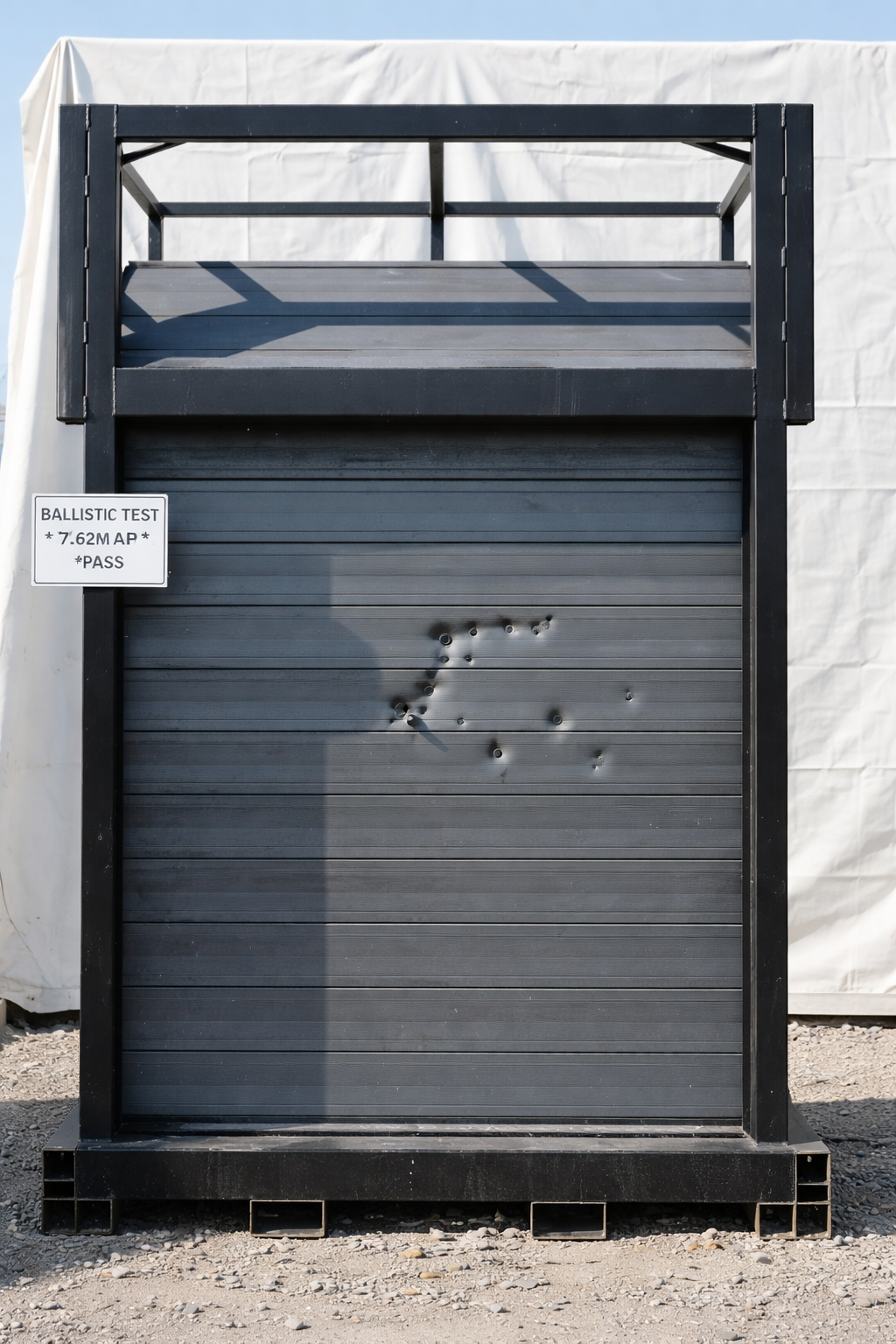 ballistic-resistant-roller-shutter-industrial-test.jpg ballistic resistant roller shutter industrial<br />