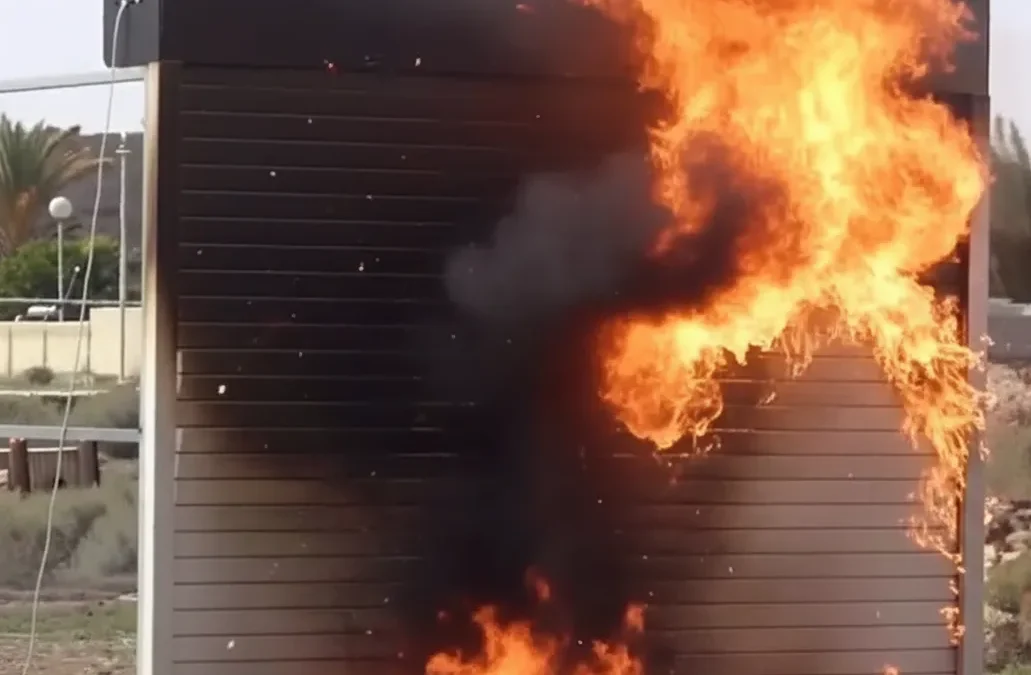 Persianas enrollables resistentes al fuego y certificaciones anti-fuego necesarias en una fábrica